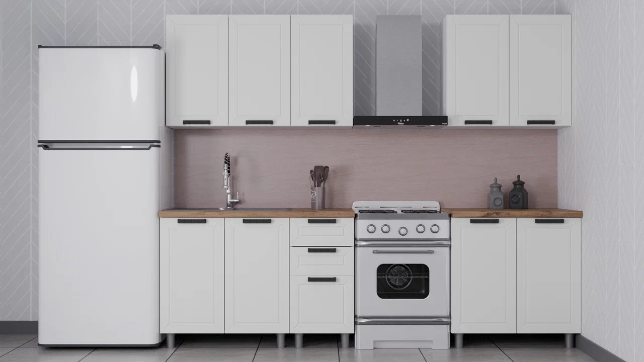 ГК Аленушка 2 м  Лилия Молочный/Молочный,скоба черный,черный