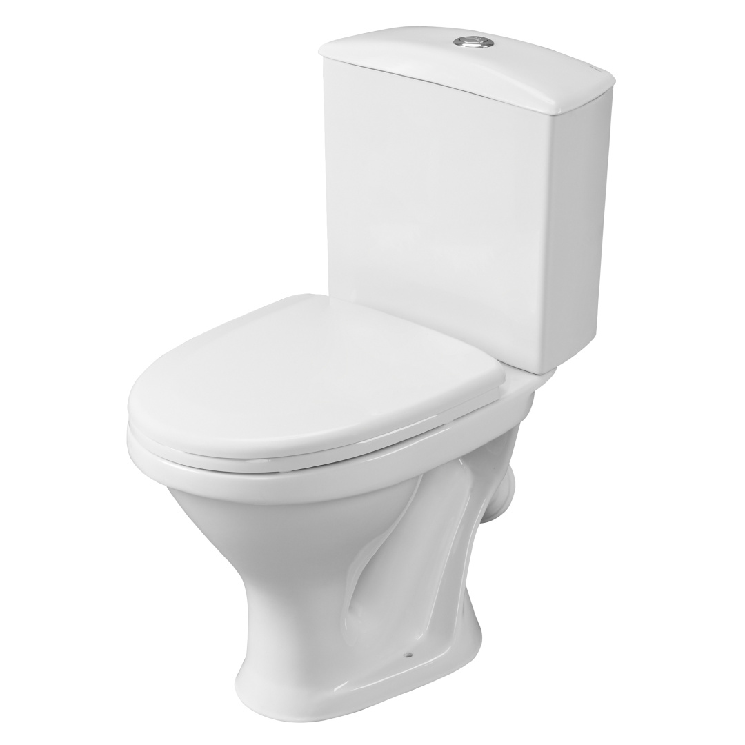 1P2018S0000BF Унитаз-компакт Вест белый, сидение полипропилен (188018S0020B0), кос выпуск