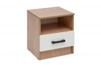 Тумба прикроватная Эко дуб вотан / белый