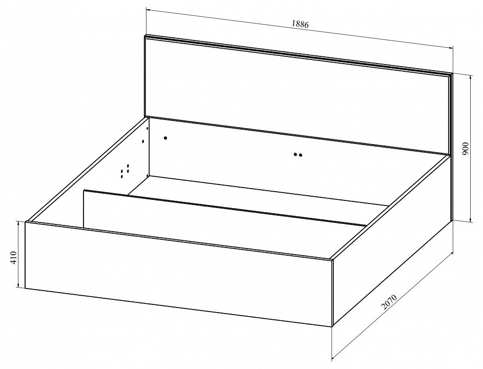 Кровать двуспальная Анастасия АН-29К