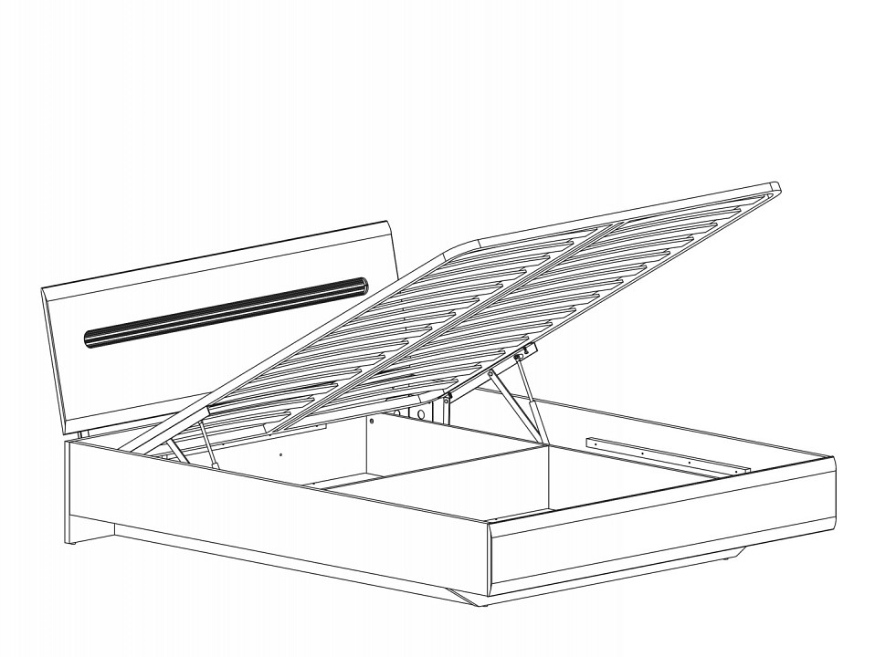 Кровать двуспальная Ацтека S205-LOZ 160 N