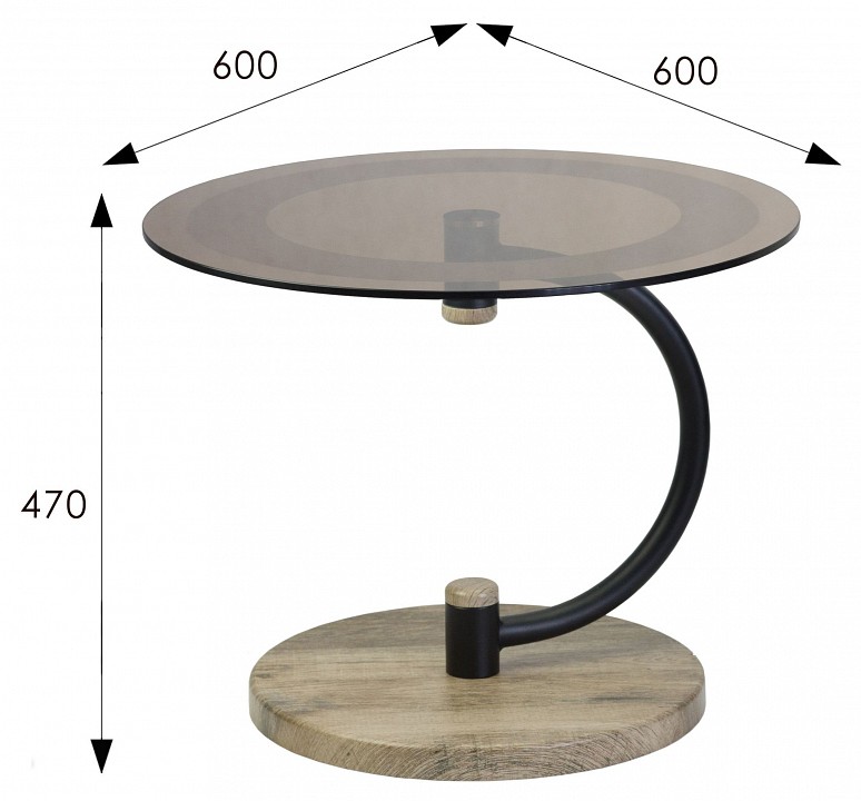 Стол журнальный Дуэт 13Н