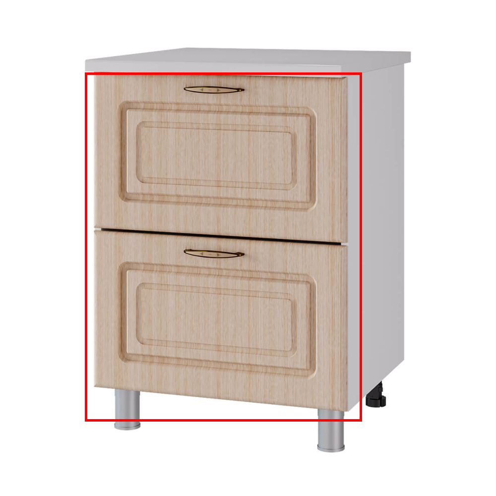 Фасад 6Р2 натуральный (МДФ) F19 Прованс