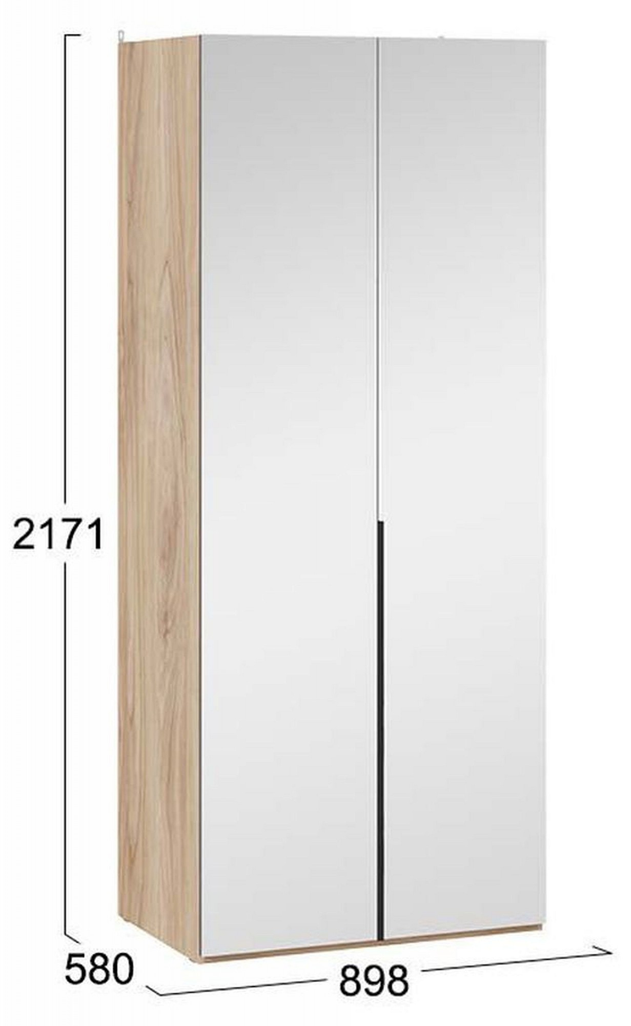 Шкаф платяной Порто СМ-393.07.004