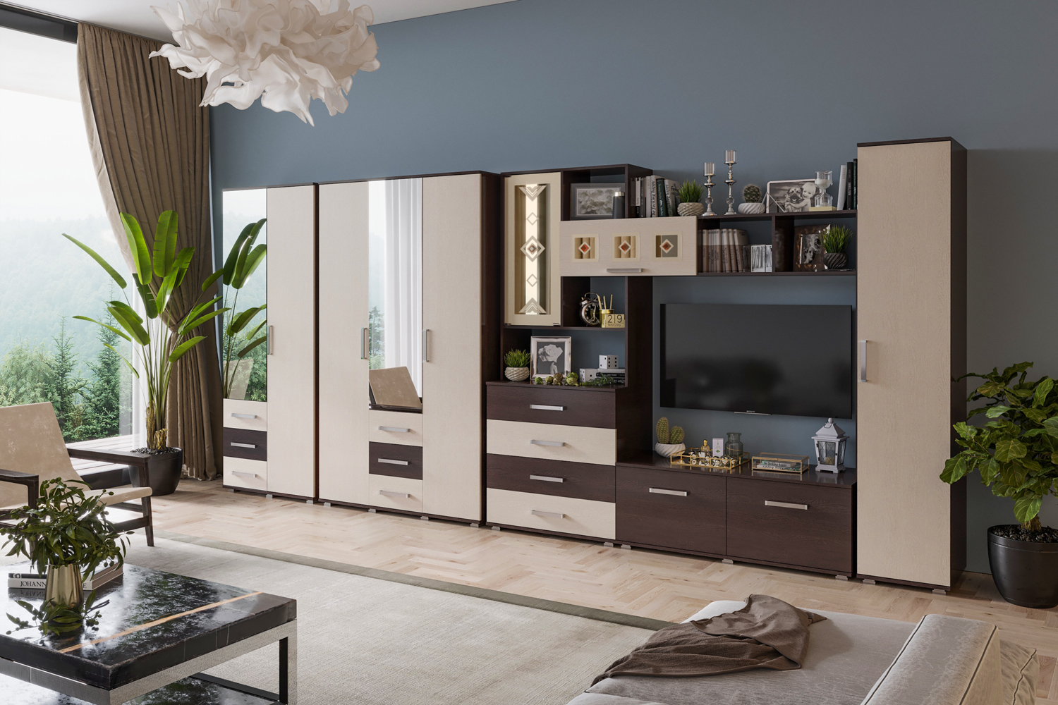 Пенал Белла, Дуб беленый, Венге