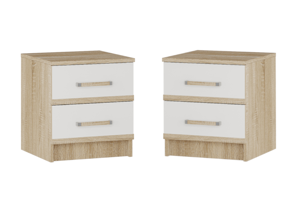 Комплект тумб Сакура дуб сонома / белый Комплект тумб Сакура дуб сонома / белый
