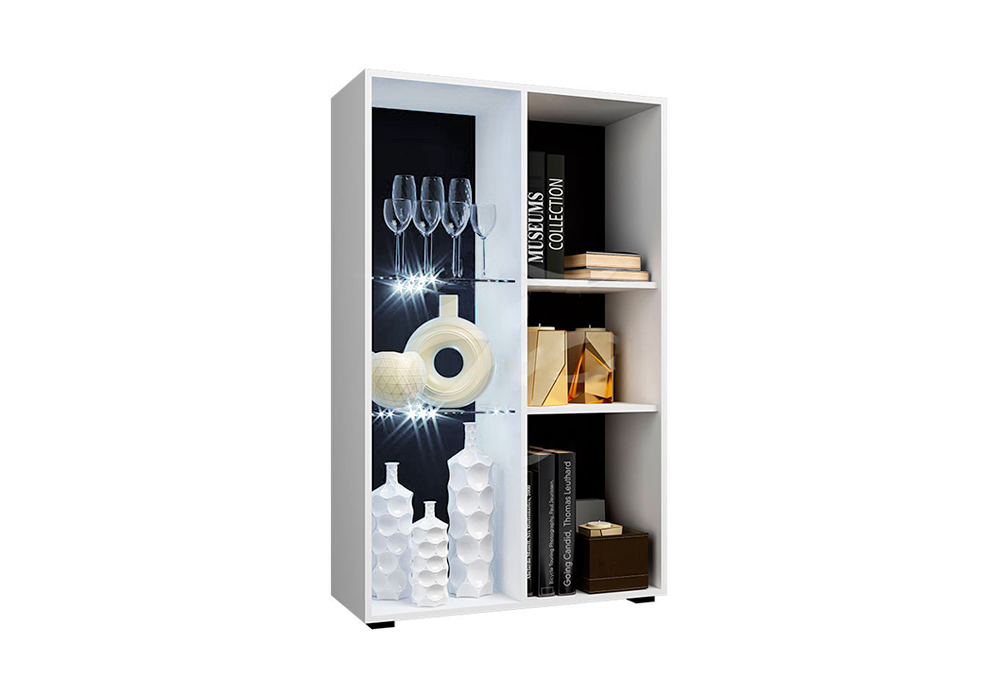 Витрина Нэнси New белый глянец