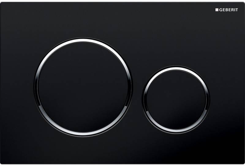 115.882.KM.1 Клавиша смыва Sigma 20, двойной смыв, к 111.300/350/361/362/380/390/796 черн/черн/хром глянц.