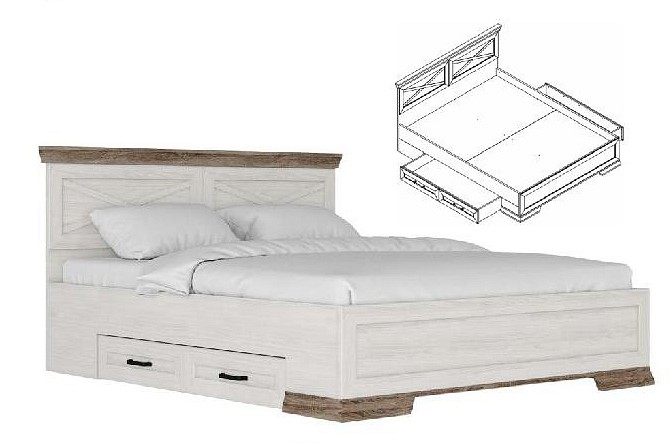 Кровать двуспальная Marselle LOZ160