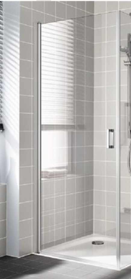 CADA XS CK 1KL 08020 VPK 1-створ. маятниковая дверь L=800, H=2000, крепление слева, стекло прозр. ESG CadaClean. NEW