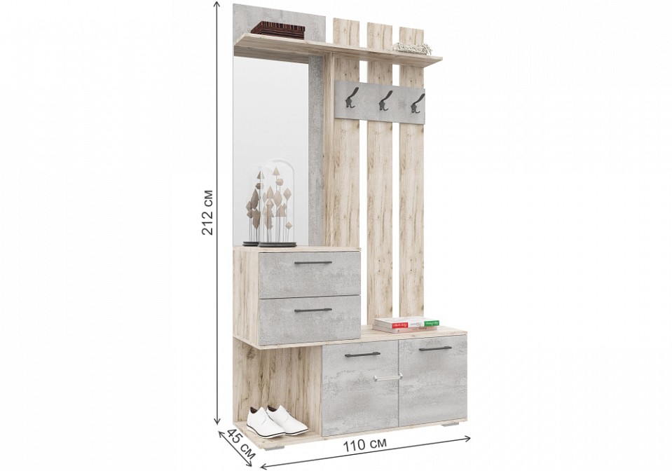 Стенка для прихожей Бостон