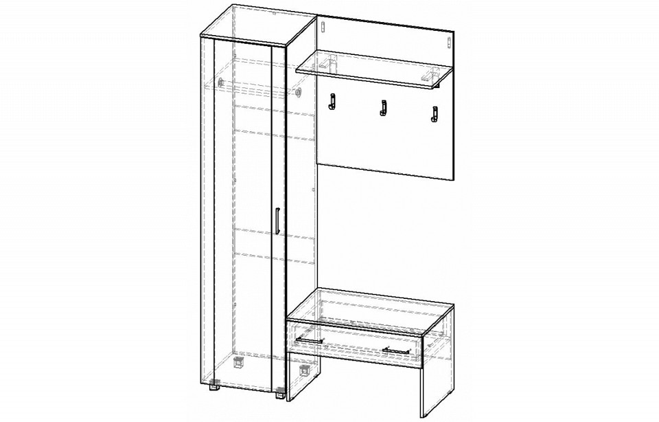 Стенка для прихожей Респект