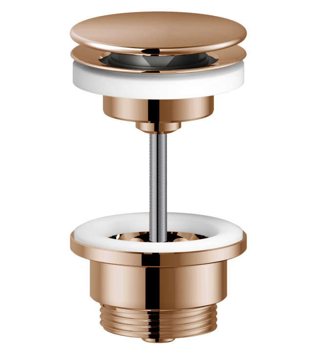 AV00110/11RCP сливное устройство (push-open), красное золото