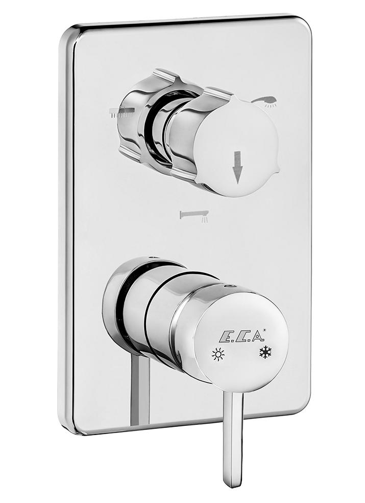 102167302HEX-K PURITY смеситель для ванны,3 режима(внешняя часть)