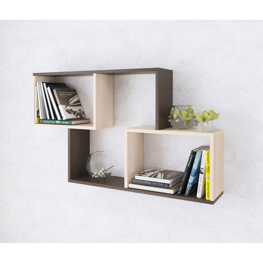 Полка навесная ПН-3, венге/дуб молочный