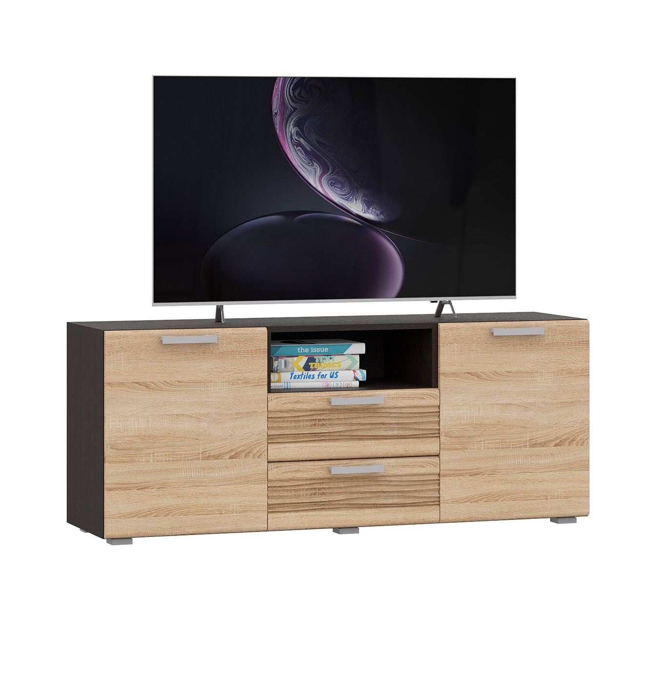 Тумба ТВ Асти ТБ-006, Дуб сонома, Венге