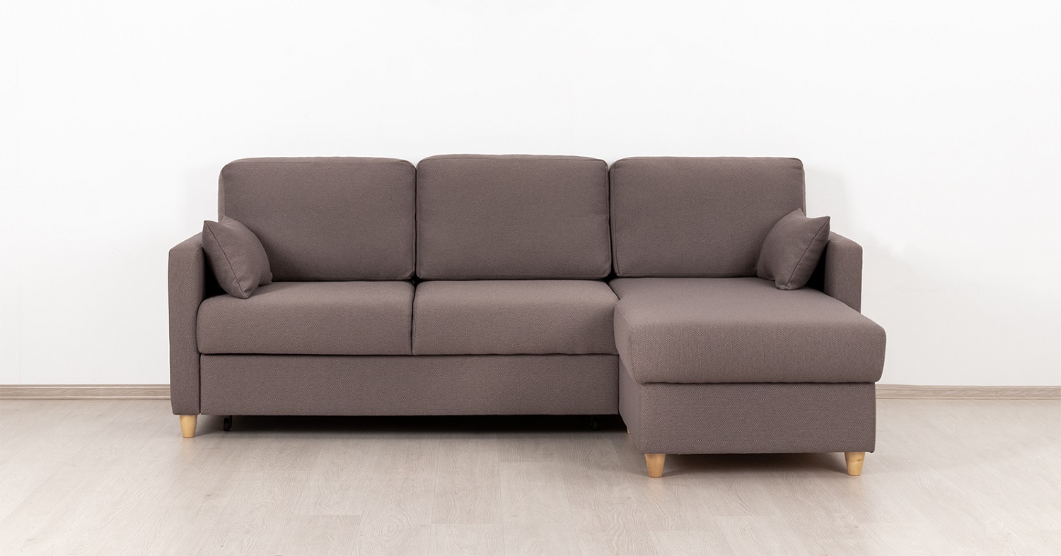 Диван кровать угловой Дилан, Коричневый