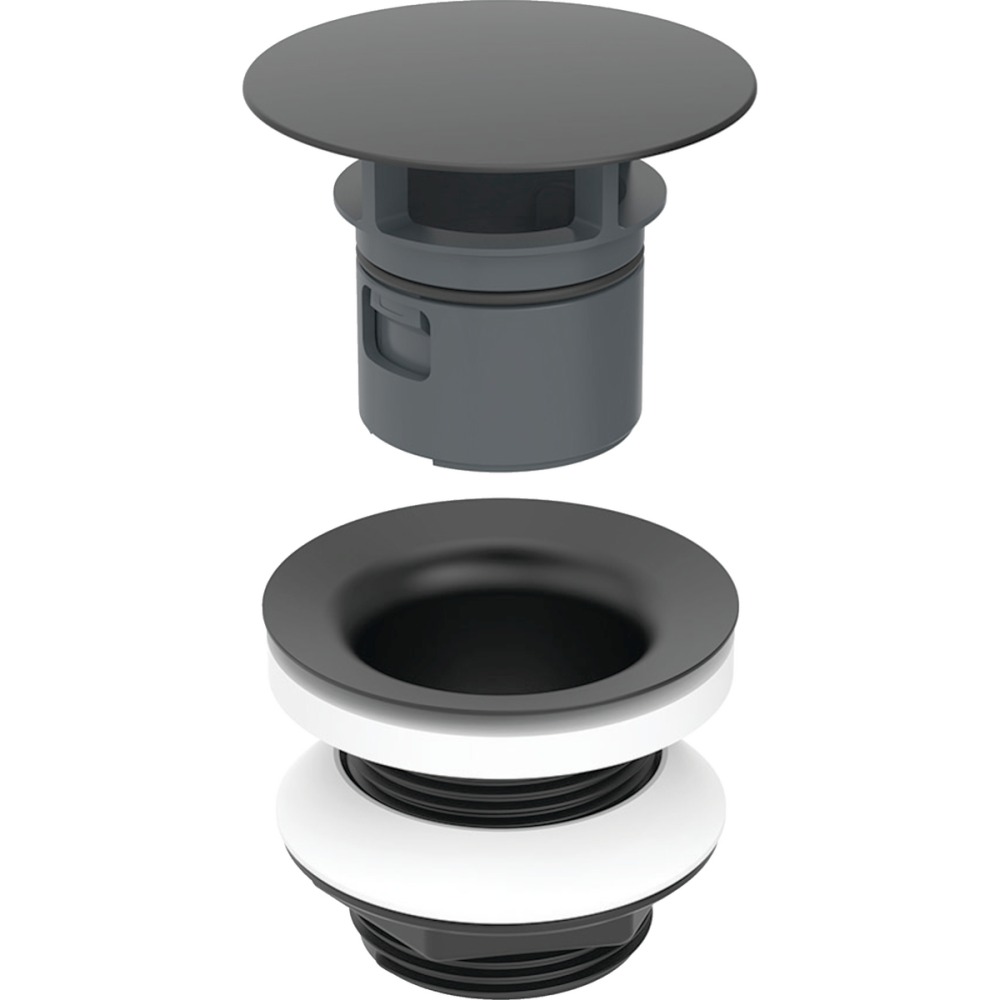 152.050.14.1 Сливной клапан Geberit со свободным стоком, L=5 см, черный матовый