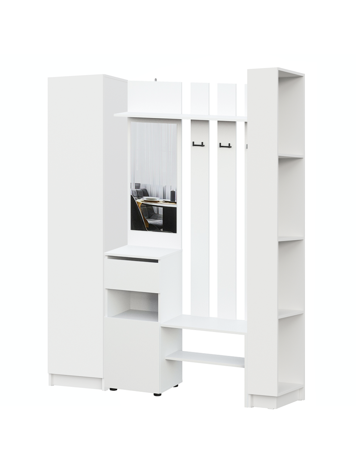 Прихожая Бали, Белый. Комплект 2