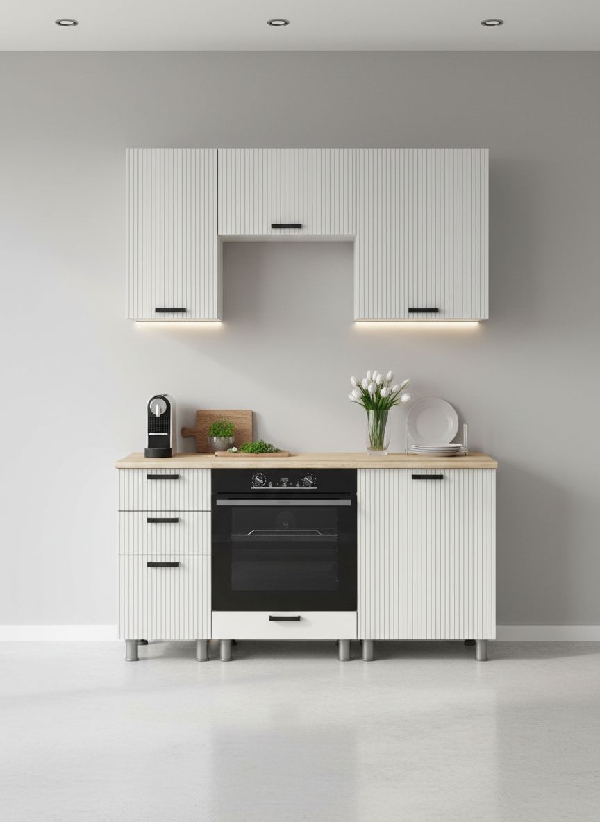 МК Аленушка 1,6м в.7 Лотос Молочный,скоба антрацит,сонома