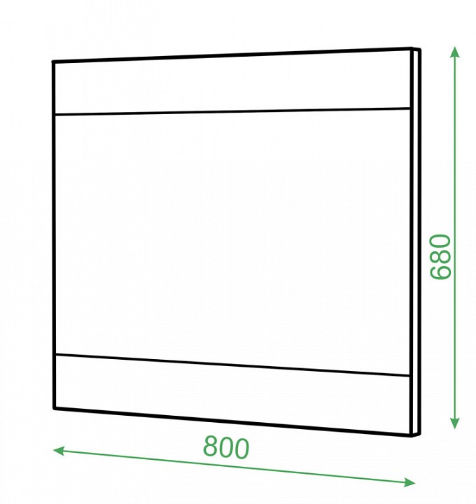 Зеркало настенное Домино ЗР-1 Зеркало настенное Домино ЗР-1