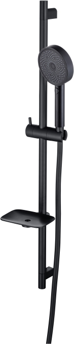 AQ2031MB ВЕГА душевой гарнитур 3jet 73см, матовый черный