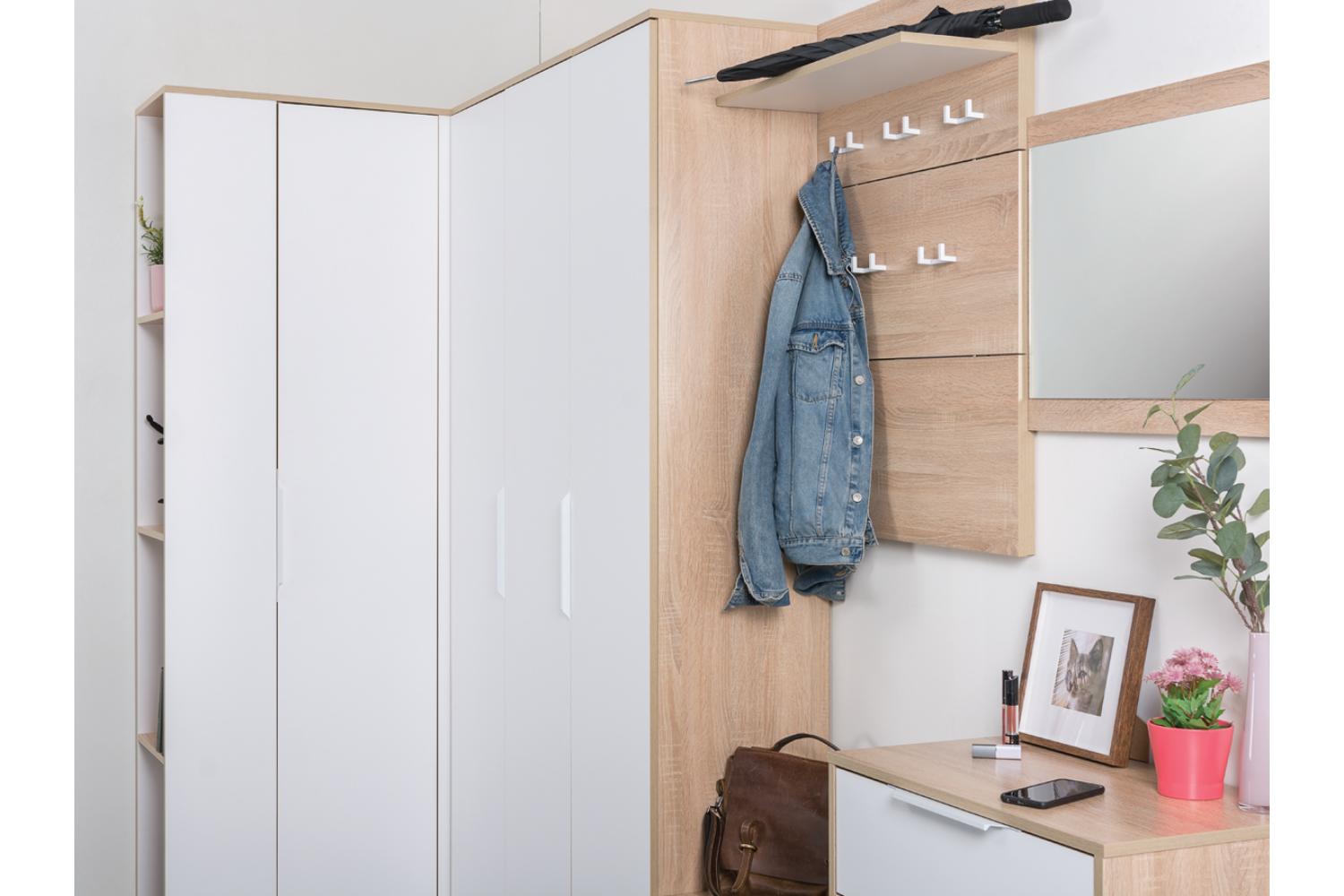 Куба Шкаф 13.29 Дуб сонома, Белый премиум