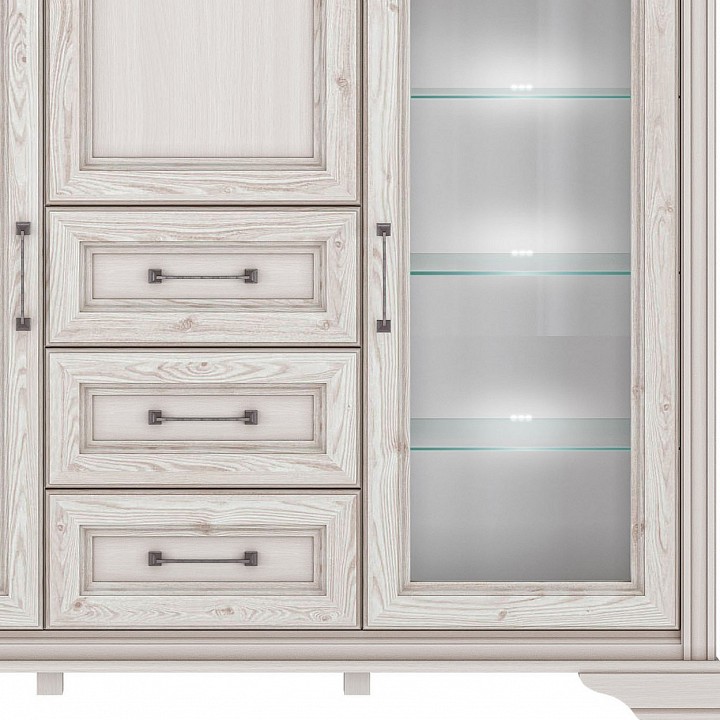 Тумба-витрина Стилиус с подсветкой B169-KOM2W1B3S