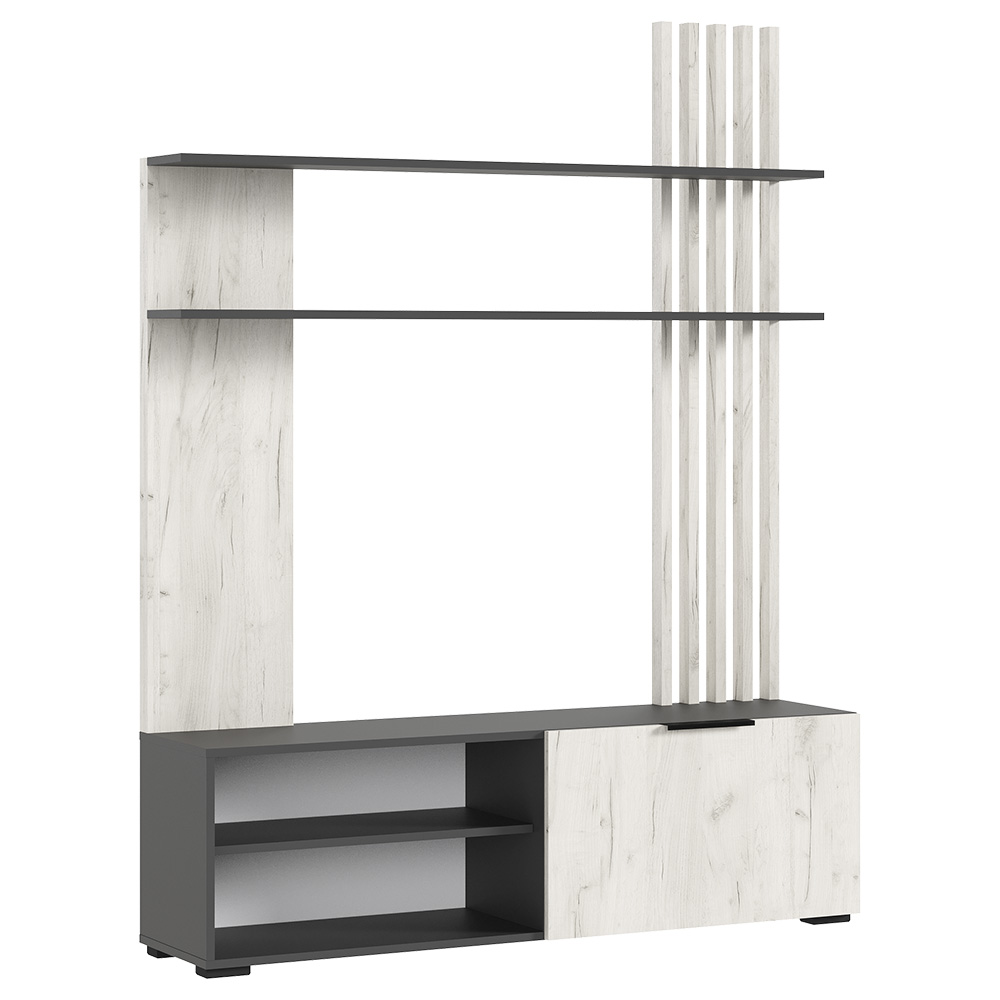 Гостиная Роджина, Дуб крафт белый, Графит