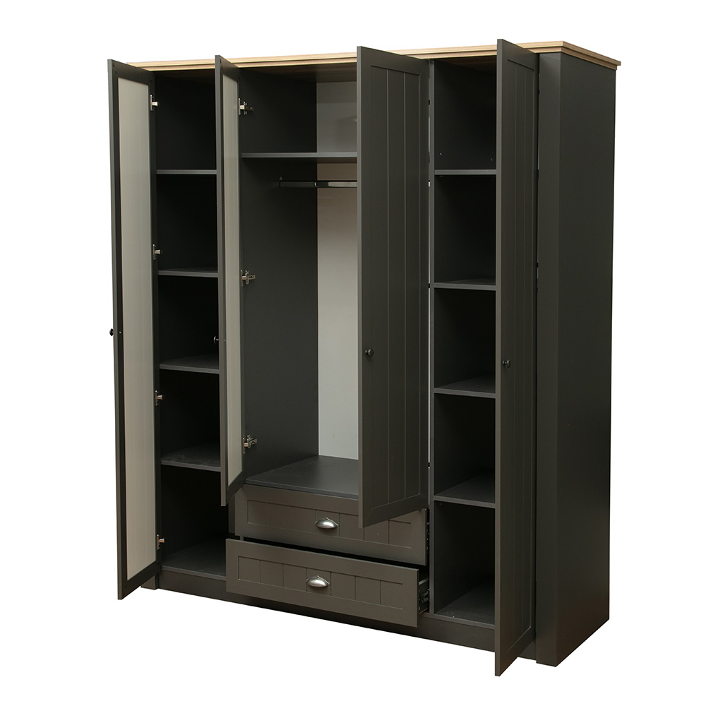 Шкаф для одежды Прованс 37.01, Диамант серый