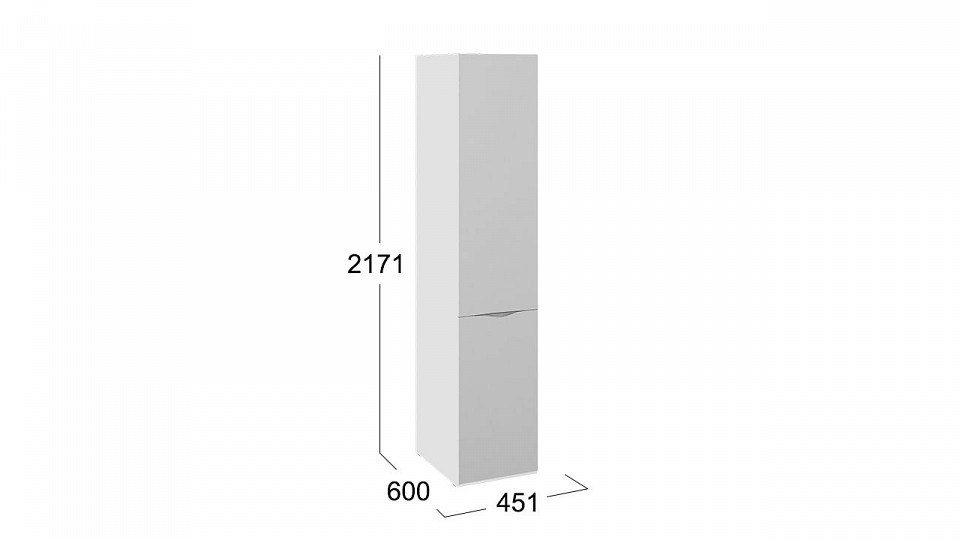 Шкаф для белья Глосс СМ-319.07.112