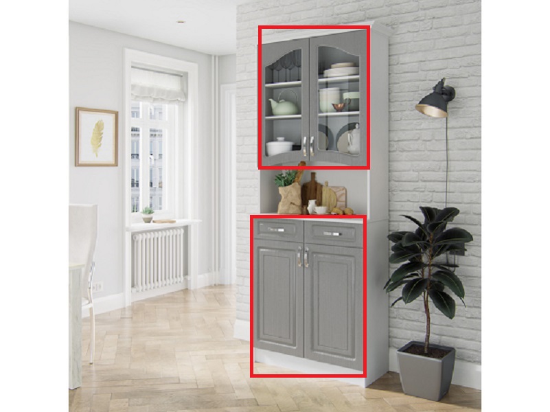 Фасад Буфет Прованс 08, Клен серый