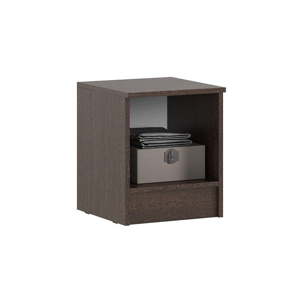 Тумба прикроватная Бася (1 шт.), Дуб беленый, Венге