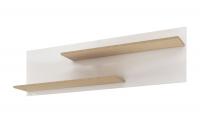 Полка навесная Балтимор белый / дуб дикий