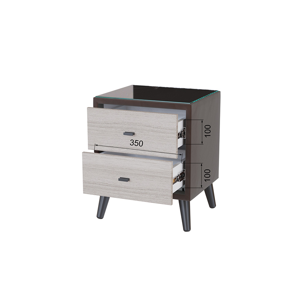 Тумба прикроватная Ланс, Коричневый Тумба прикроватная Ланс, Коричневый