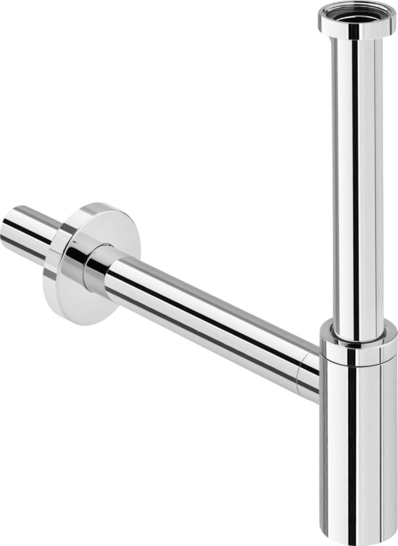 440190 Бутылочный сифон Eleganta 1 (латунь), для смесит. с донным клап., 1 1/4 х 32, выдвиж патр. 200 мм, отводящ. патр. 310 мм, хром, модель 5788