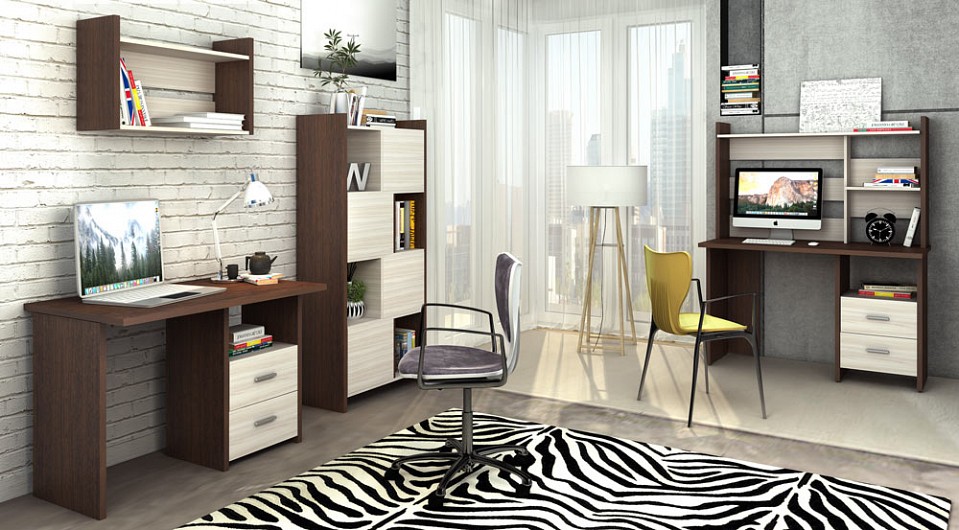 Стол письменный Домино Лайт СКЛ-Прям100