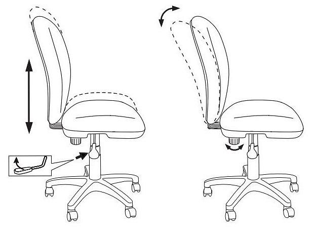 Стул компьютерный KD-W10 Стул компьютерный KD-W10