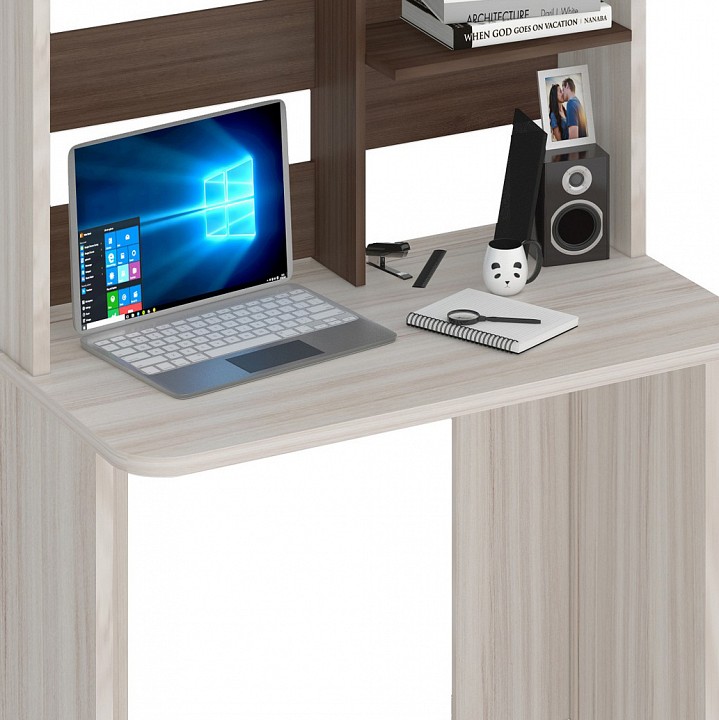 Стол компьютерный Домино Lite СКЛ-Прям100Р+НКЛ-100