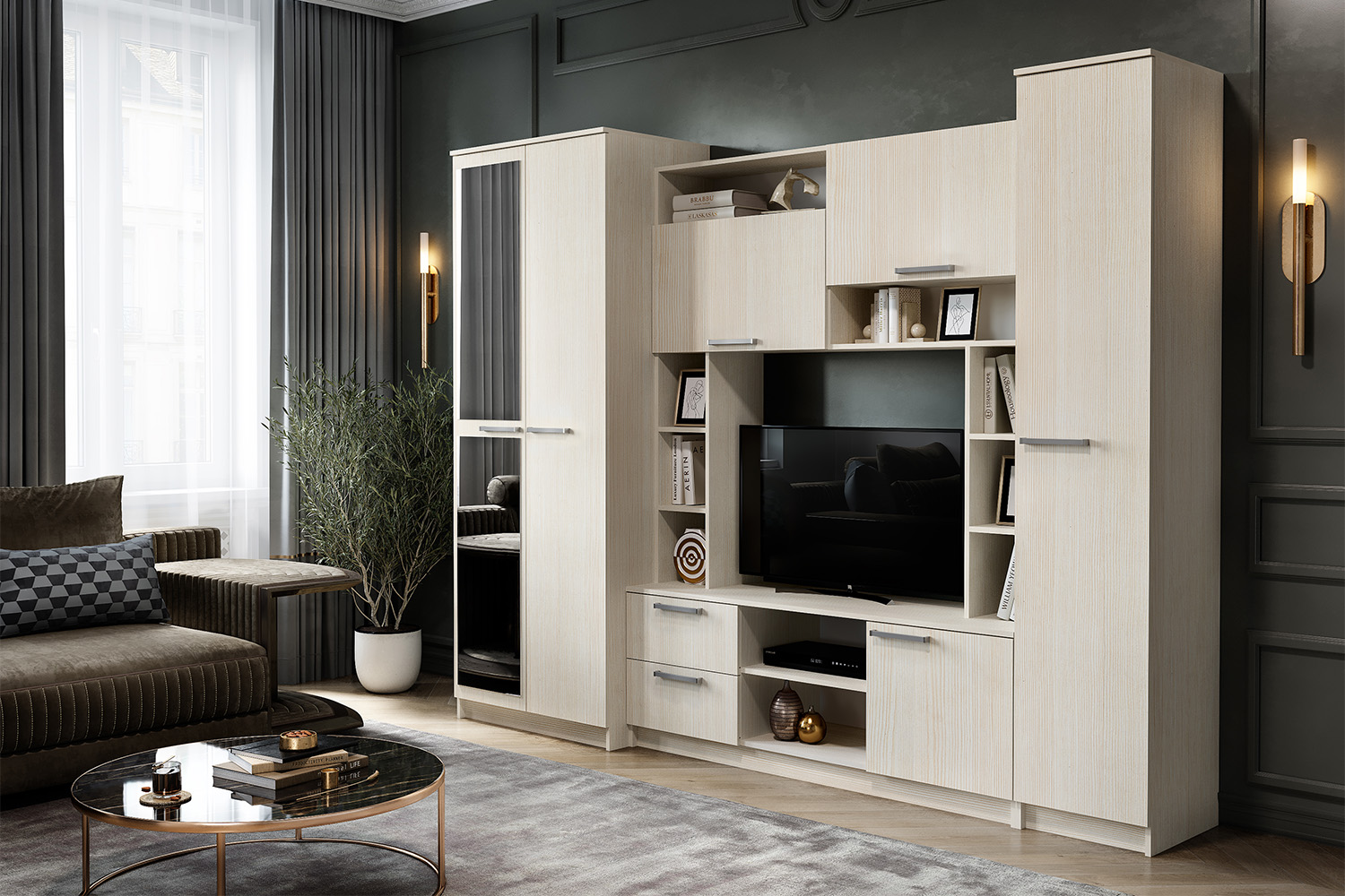 Гостиная Флора, Сандал светлый Гостиная Флора, Сандал светлый