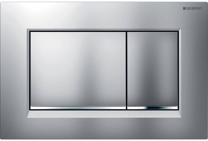 115.883.JQ.1 клавиша двойного смыва Sigma 30 NEW к 111.300/350/361/362/380/390/796 не оставляет отпечатков пальцев, хром мат/хром глянц/хром мат