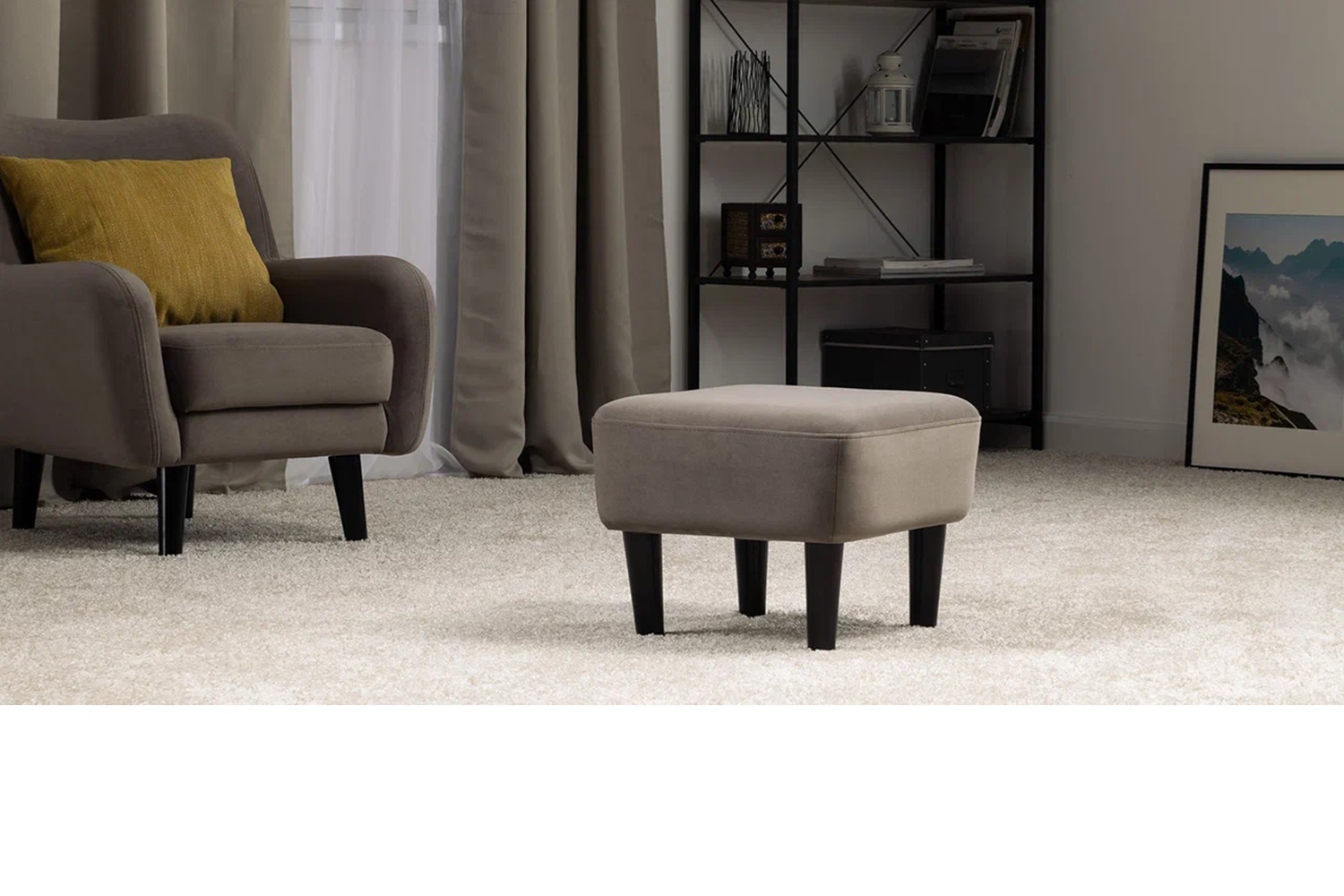 Пуф Дакота Коричневый