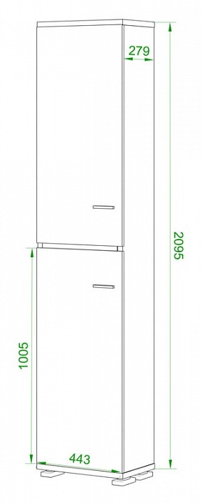 Шкаф книжный Домино нельсон ПУ-20-3
