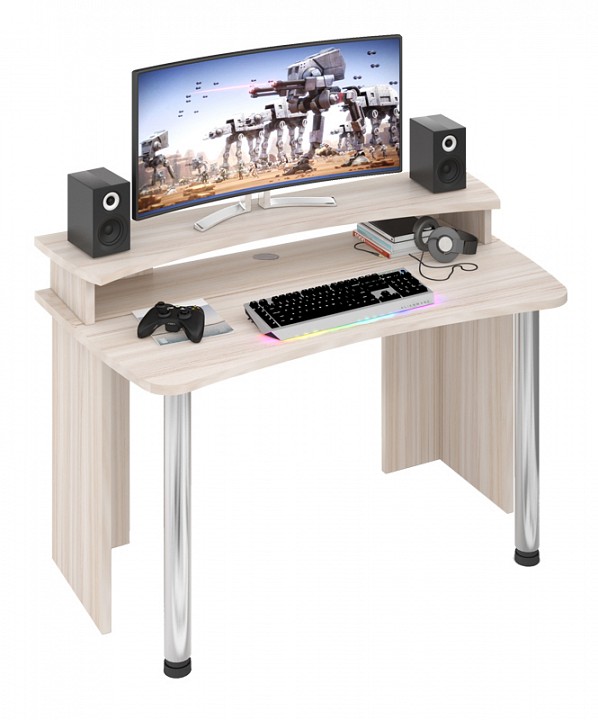 Стол компьютерный Домино Лайт СКЛ-Софт140+НКИЛ140