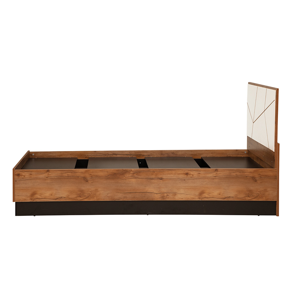 Кровать одинарная с настилом Гамма 54.17, Таксония, Белый