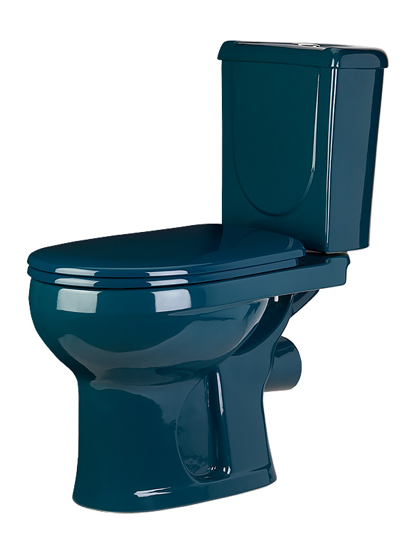 40325130402 (новый арт. 40325110402) Унитаз-компакт "Ирида" Стандарт/ зеленый, нижний подвод воды, горизонтальный выпуск