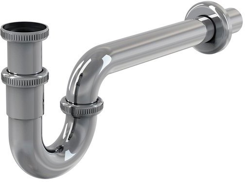 Сифон для умывальника U-образный хром