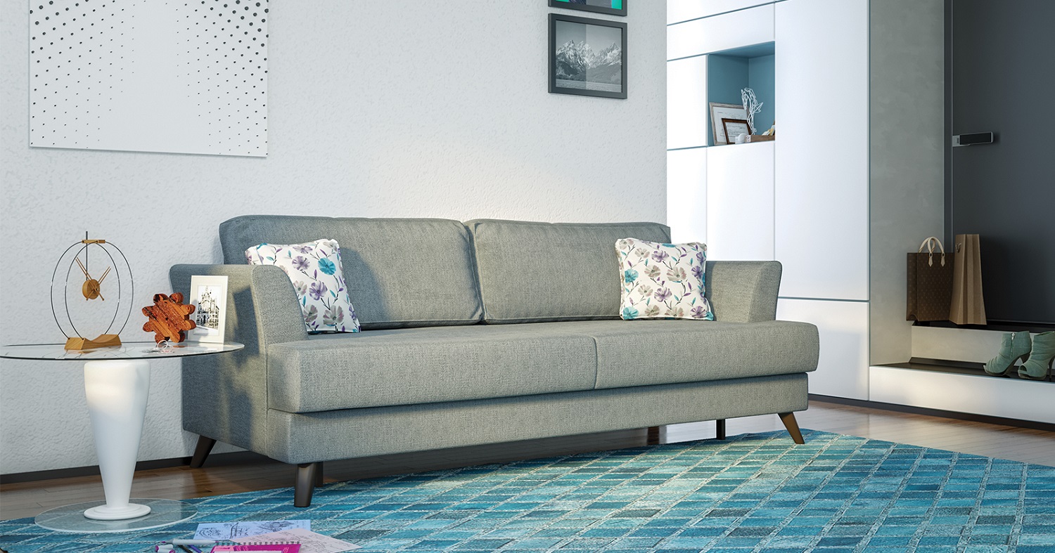 Диван кровать Дамаск, Серый