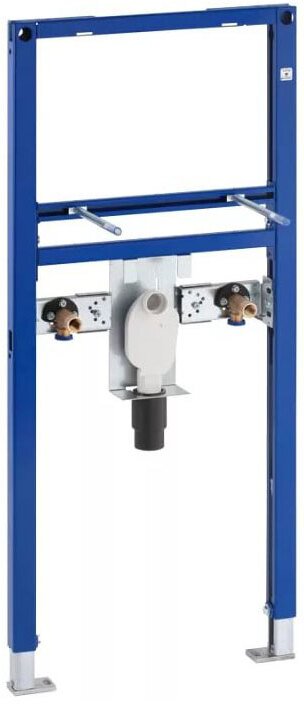 111.480.00.1 Инсталляция Geberit Duofix для раковины, 112 см, вертикальный смеситель, с внутристенным сифоном