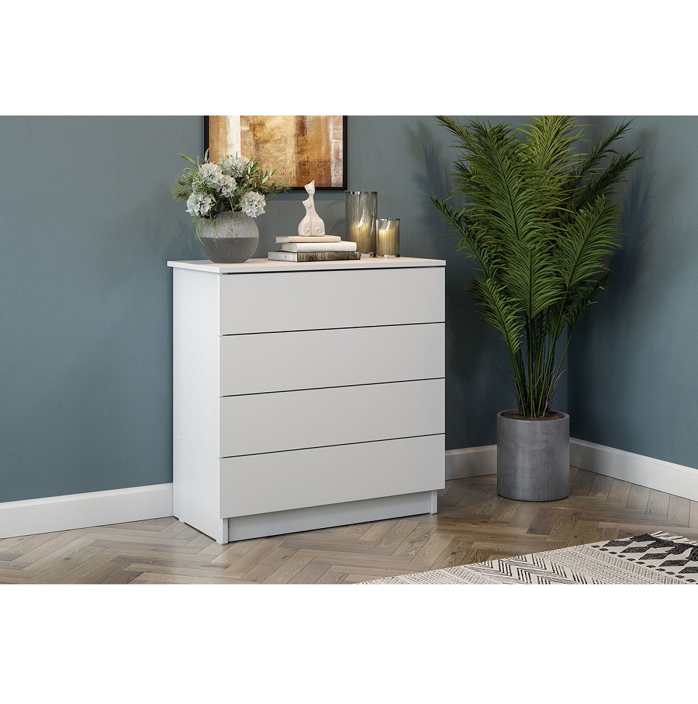 Комод с ящиками КМ 1 серия 2, белый